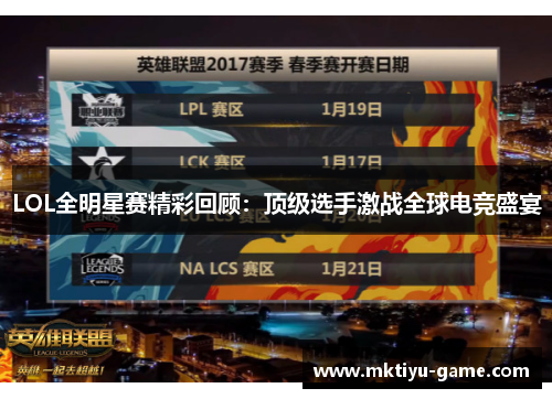 LOL全明星赛精彩回顾：顶级选手激战全球电竞盛宴
